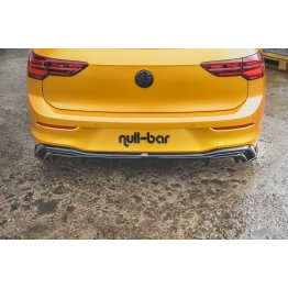 Накладки сплиттеры боковые на задний бампер на VW Golf VIII
